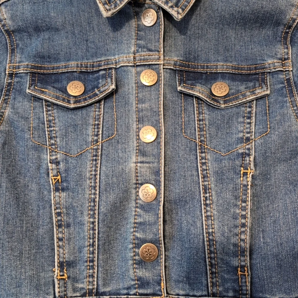 Disney Encanto‎ Decorative Design Denim Jeans Jackets Kids Size 6/6x